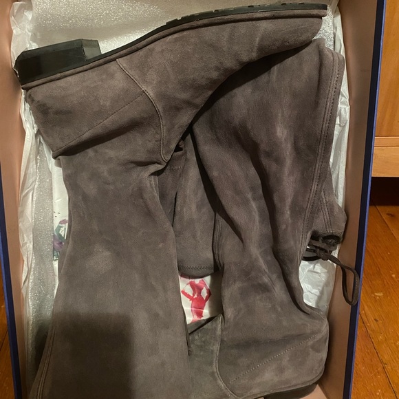 Stuart Weitzman Lowland over the knee suede boots - Picture 3 of 11